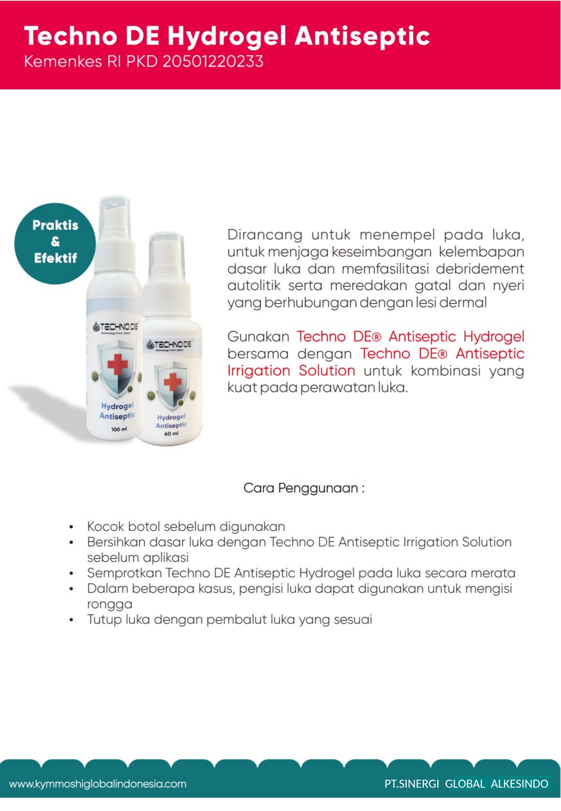 Techno DE Hydrogel Antiseptic