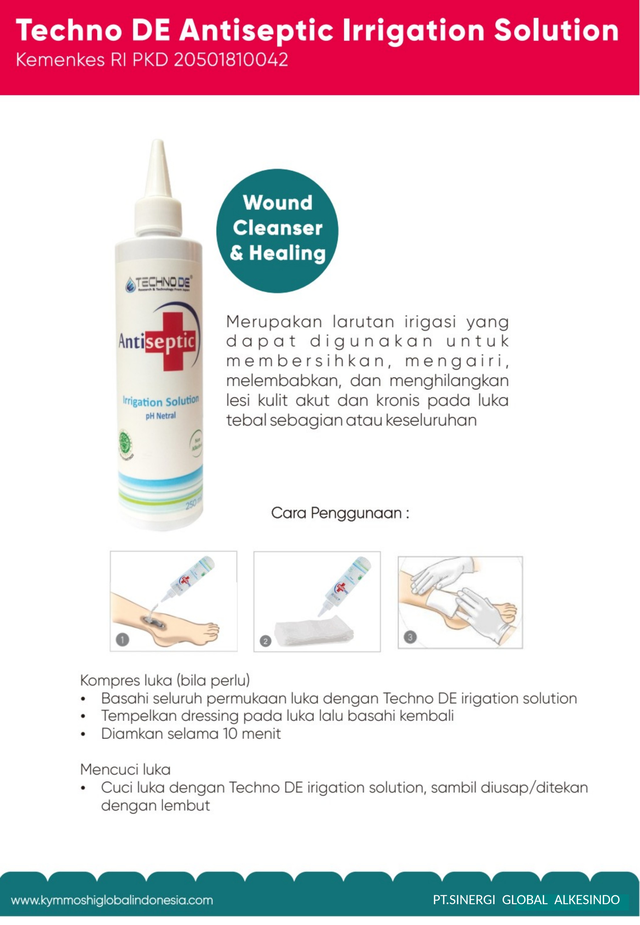 Techno DE Antiseptic Irrigation Solution